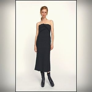 Zara Studio | NWOT Limited Edition Strapless Tweed Dress